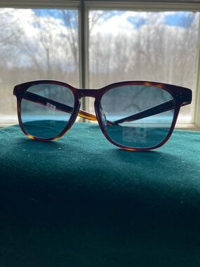 Raen Alvez Kola Tortoiseshell sunglasses with Pacifica Blue-Tint lenses